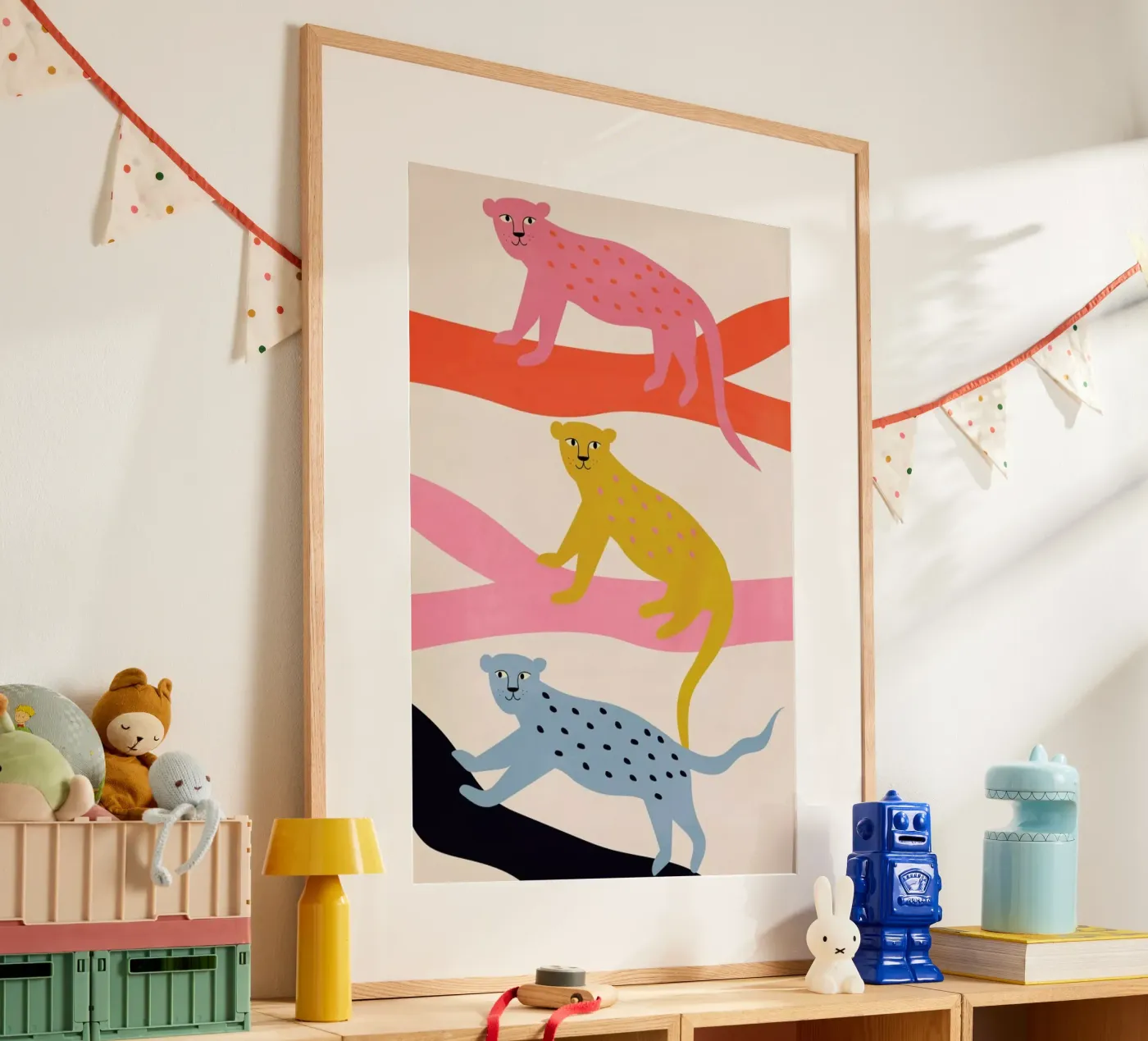 Leopard Tree poster van Little Flourishes