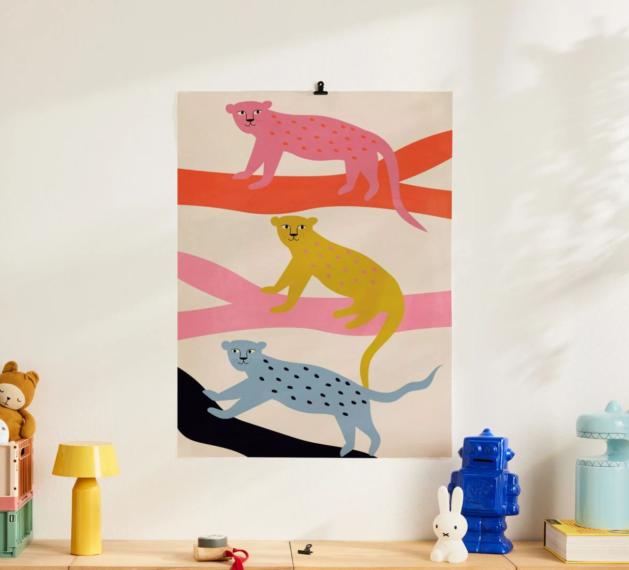 Leopard Tree Poster von Little Flourishes