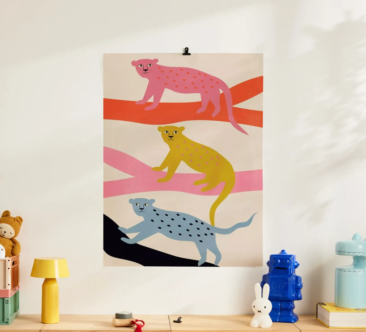 Leopard Tree poster van Little Flourishes