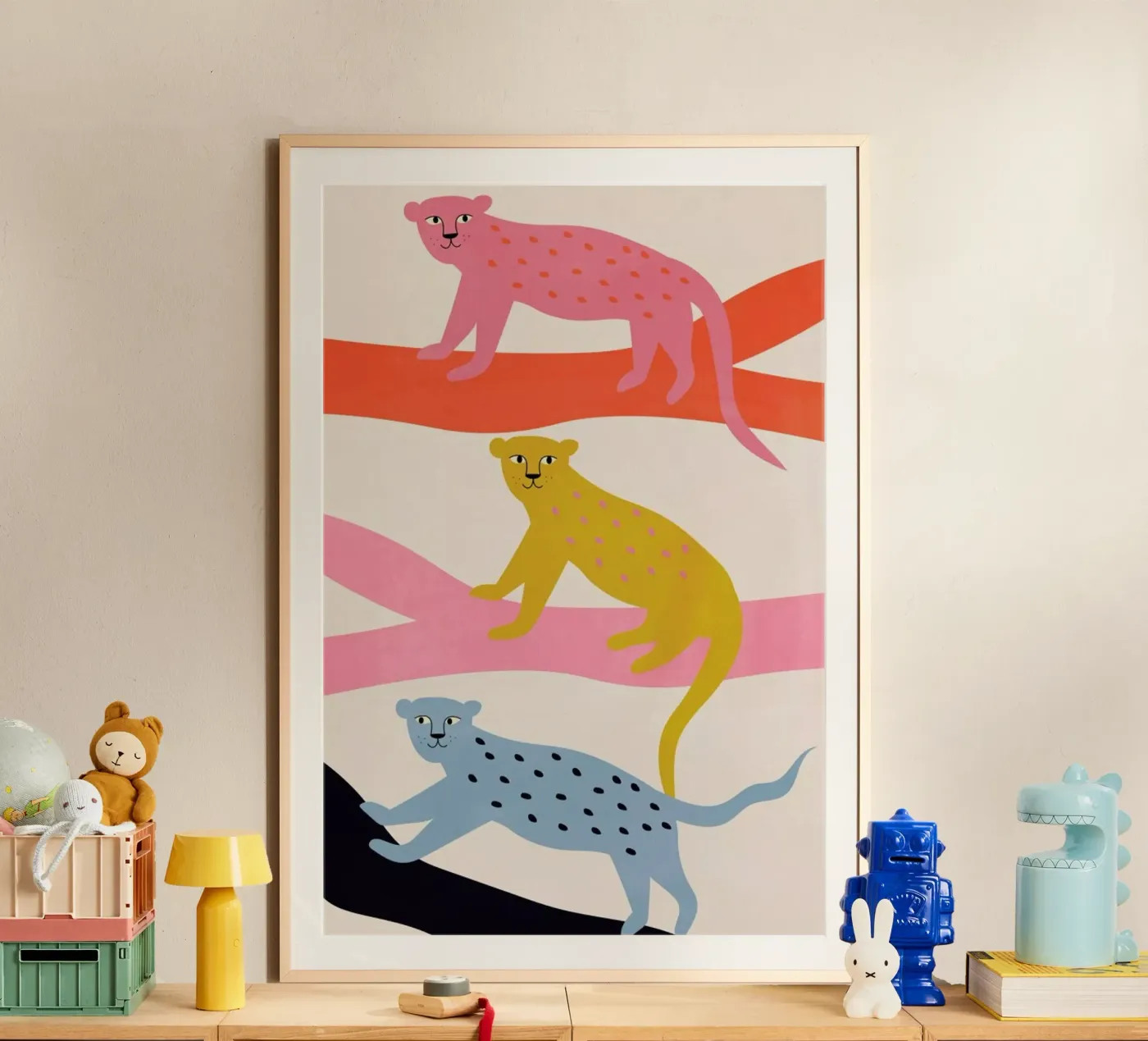 Leopard Tree poster van Little Flourishes