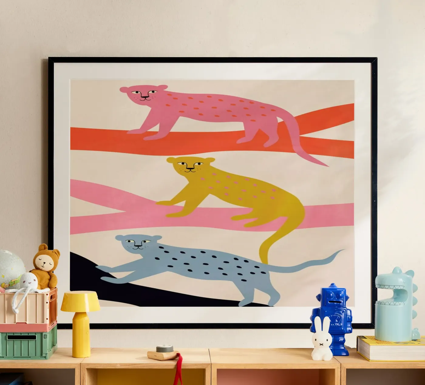 Leopard Tree poster van Little Flourishes