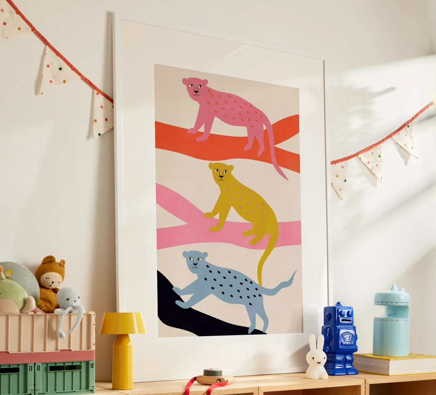 Leopard Tree poster van Little Flourishes