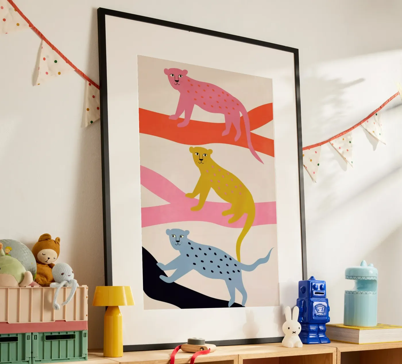 Leopard Tree poster van Little Flourishes