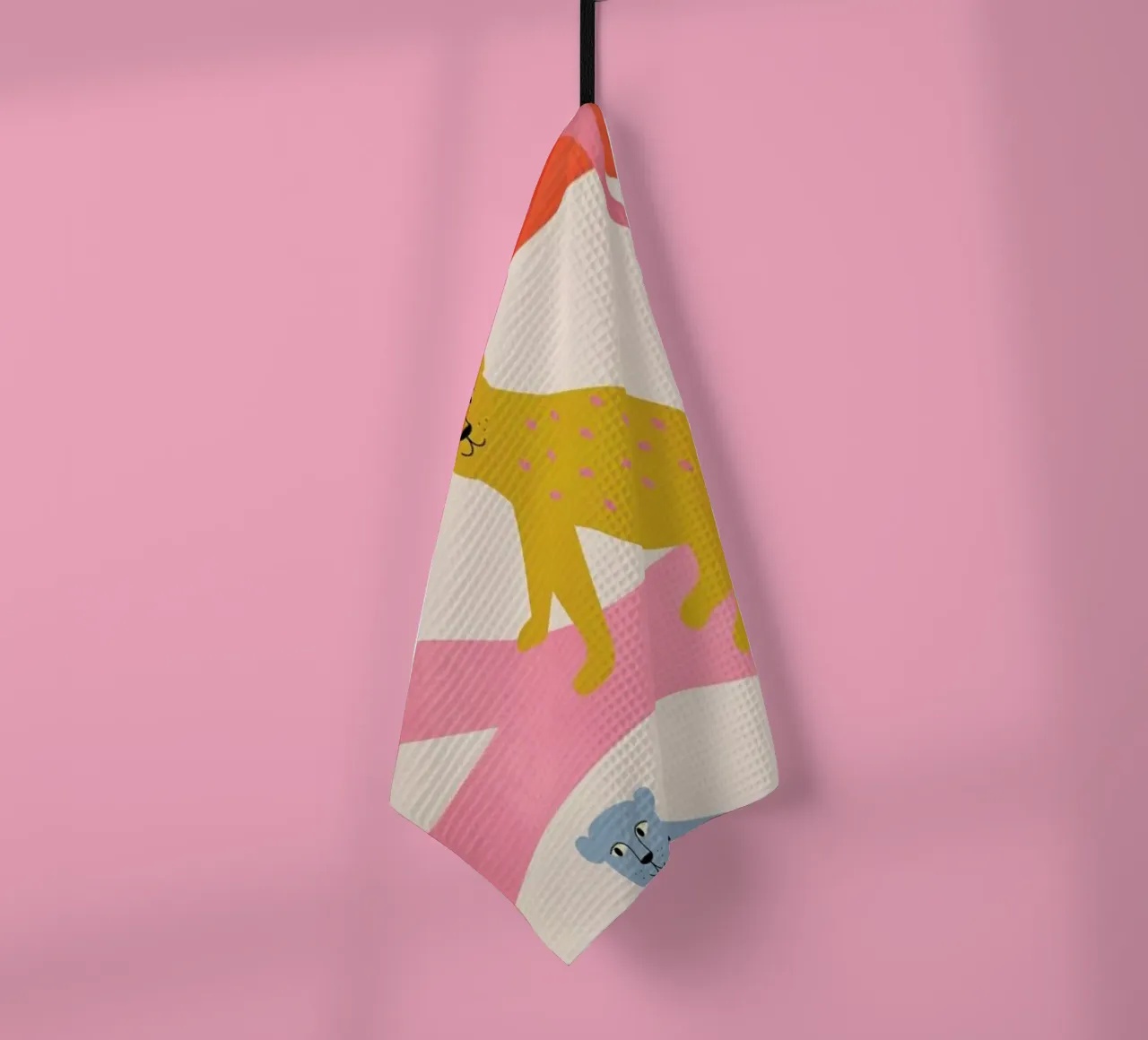 Leopard Tree canovaccio da cucina da Little Flourishes