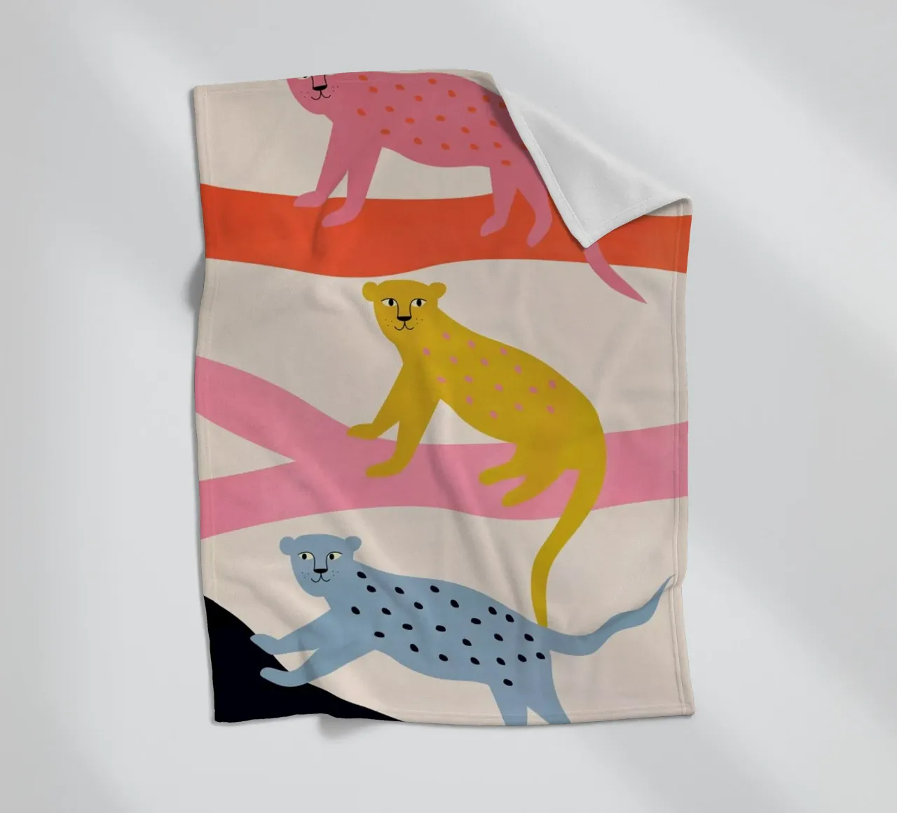 Leopard Tree coperta in pile da Little Flourishes