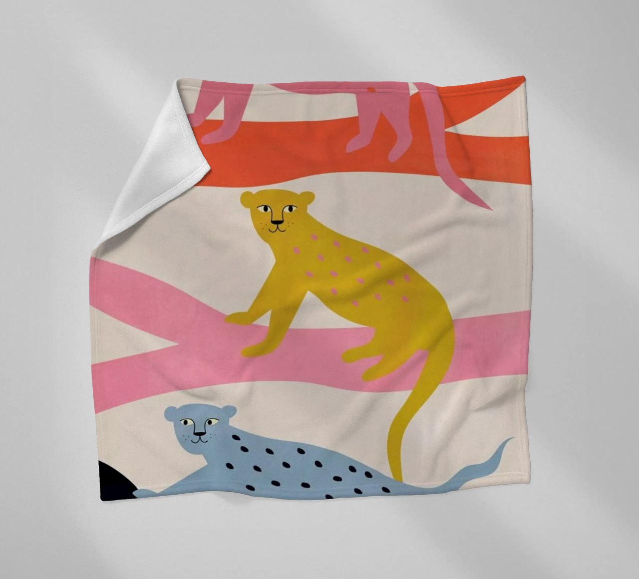 Leopard Tree coperta in pile da Little Flourishes