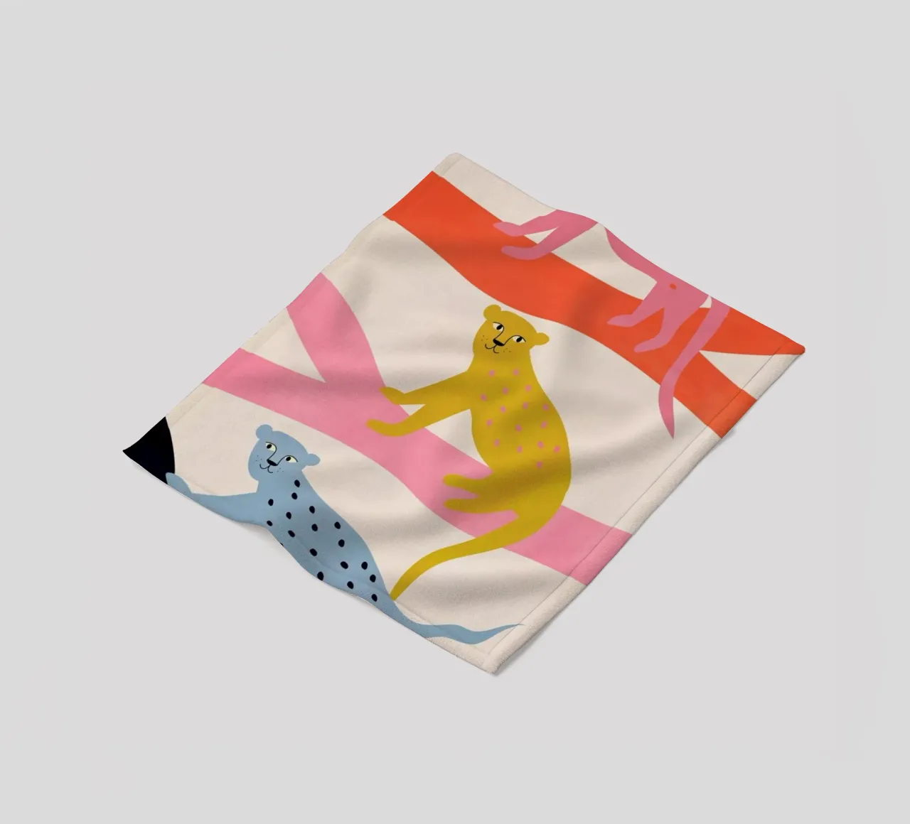 Leopard Tree manta de franela de Little Flourishes