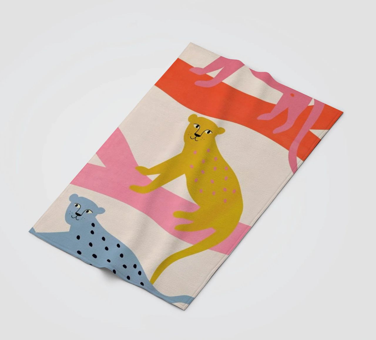 Leopard Tree coperta in pile da Little Flourishes