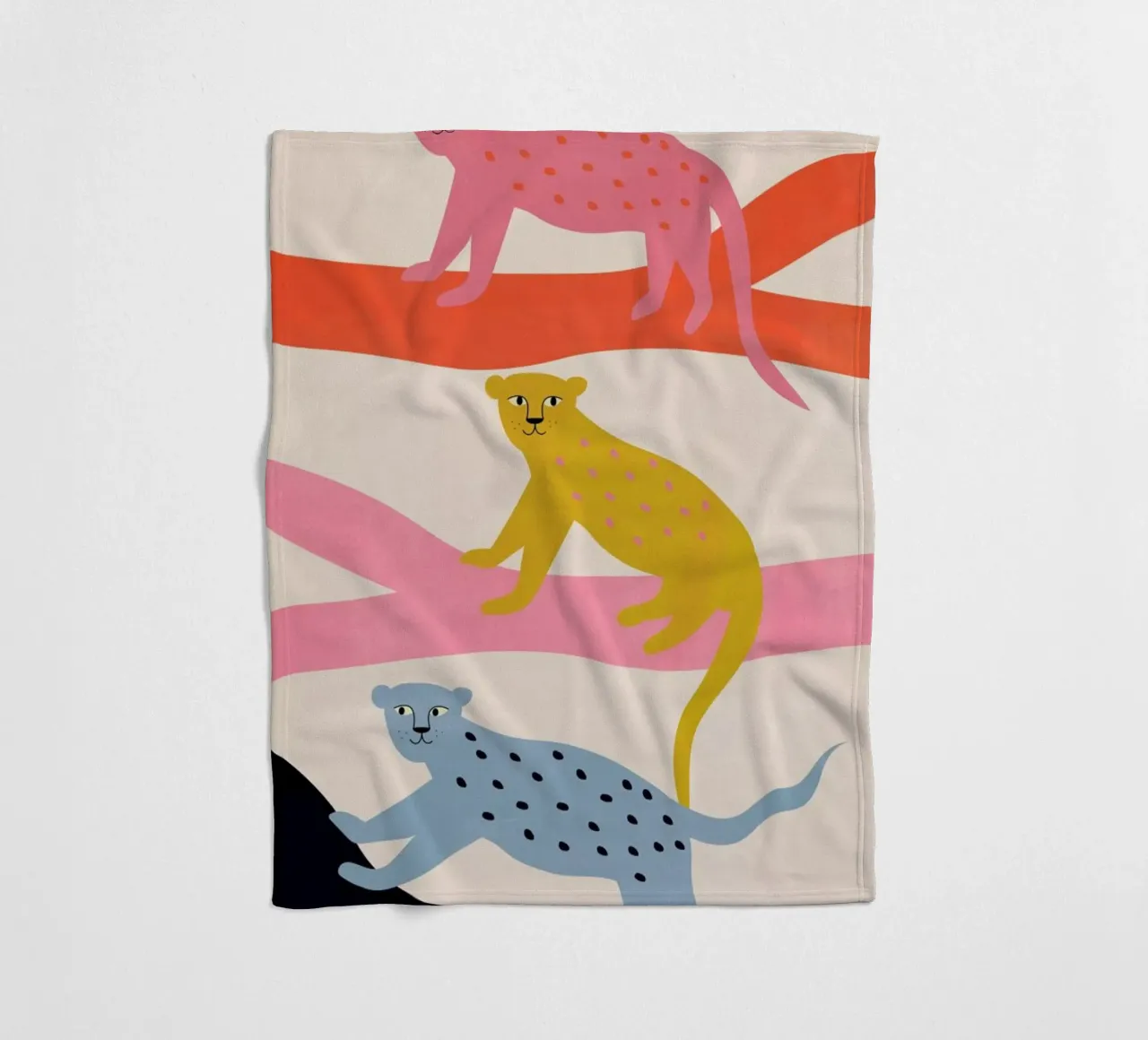 Leopard Tree coperta in pile da Little Flourishes