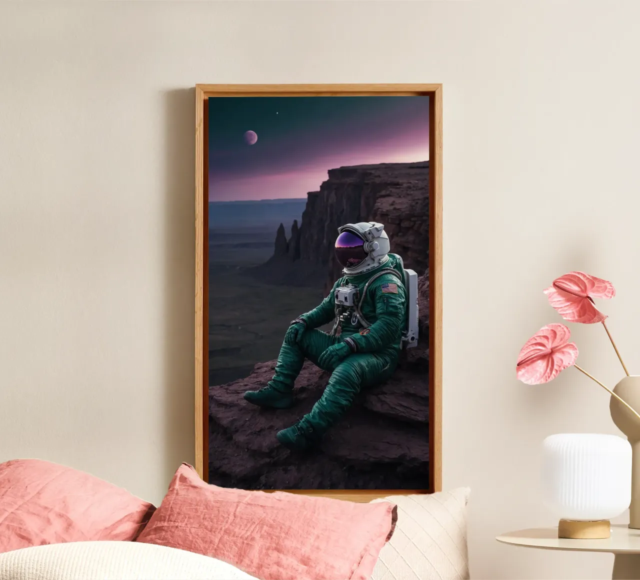 Starend canvas met Baklijst van Stellar Dream Art