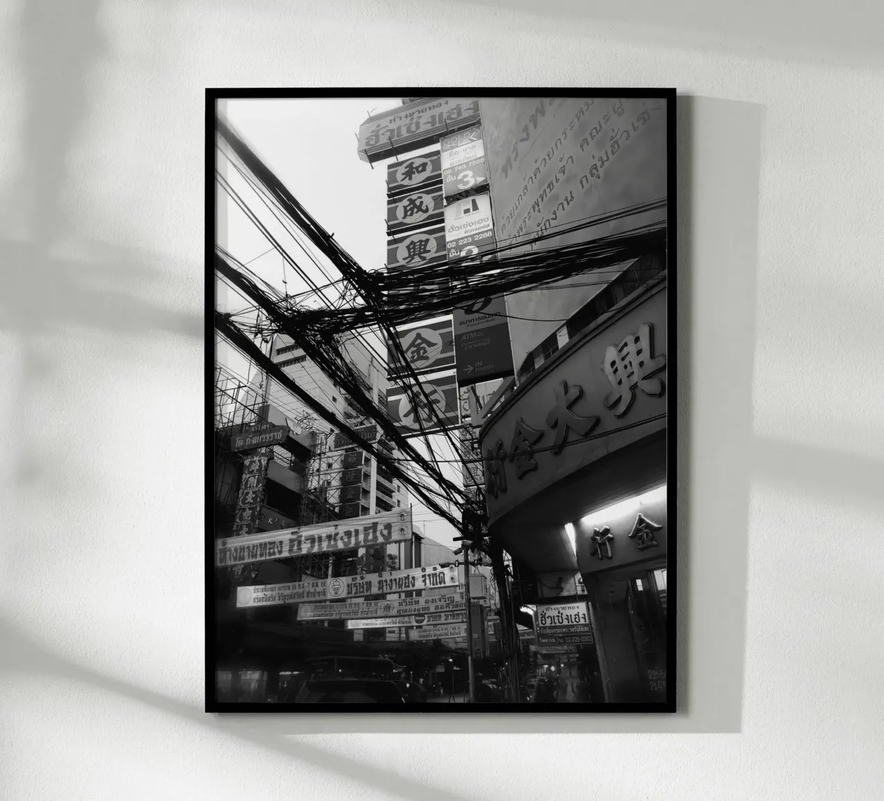 Hongkong 001.03 poster con telaio in plastica da Kulenji