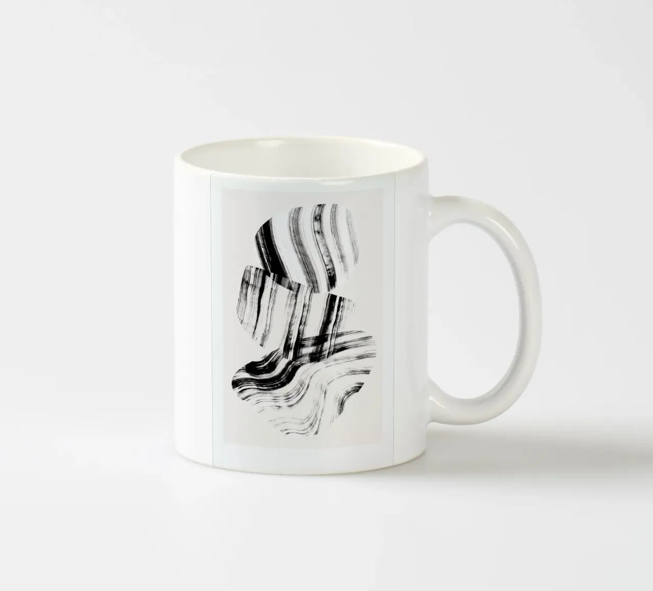 Negative Painting On Glass ceramic mug by Graphite