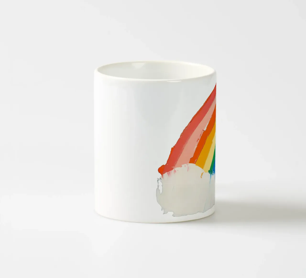 Arcobaleno su cielo blu tazza in ceramica da La Collagerie