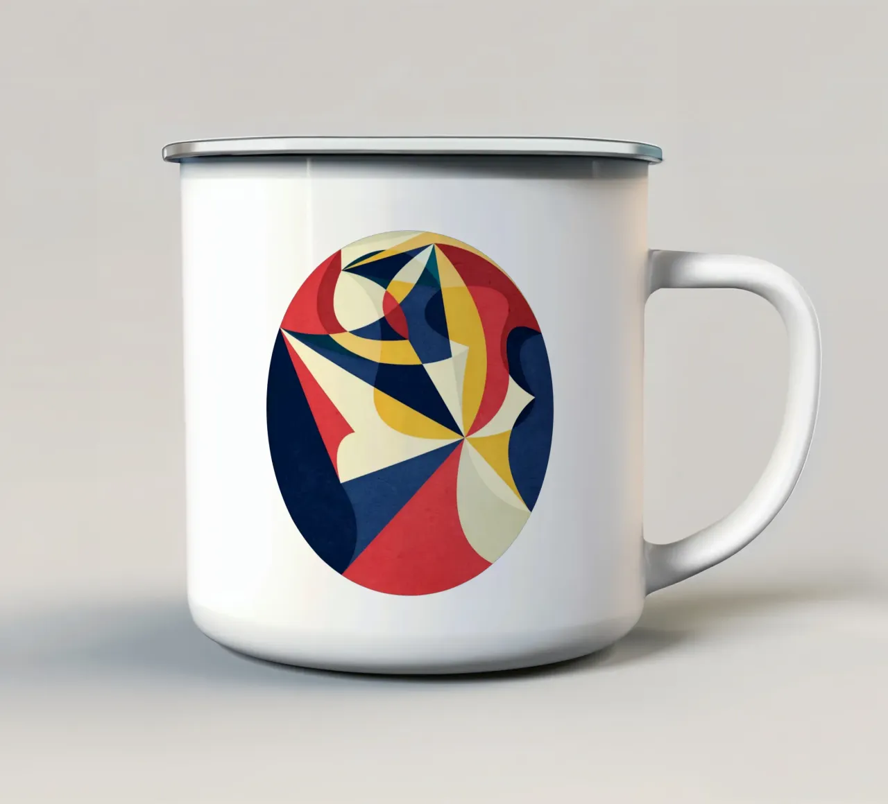 Red Blue Dance tazza in smalto da lovely lines