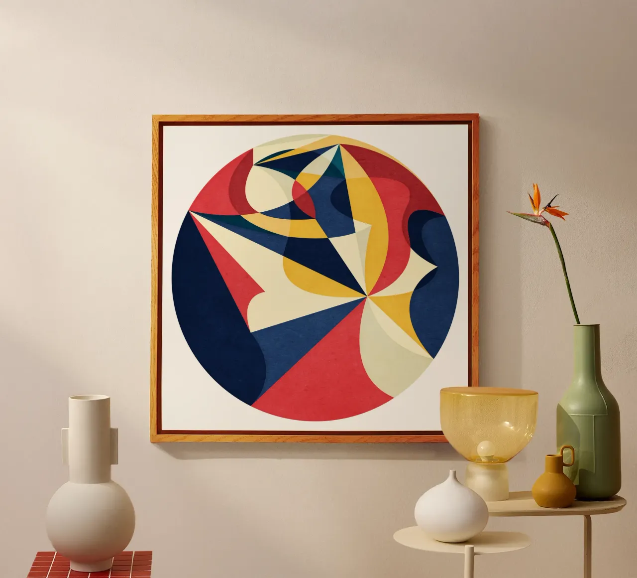 Red Blue Dance plexiglass da Abstract 888