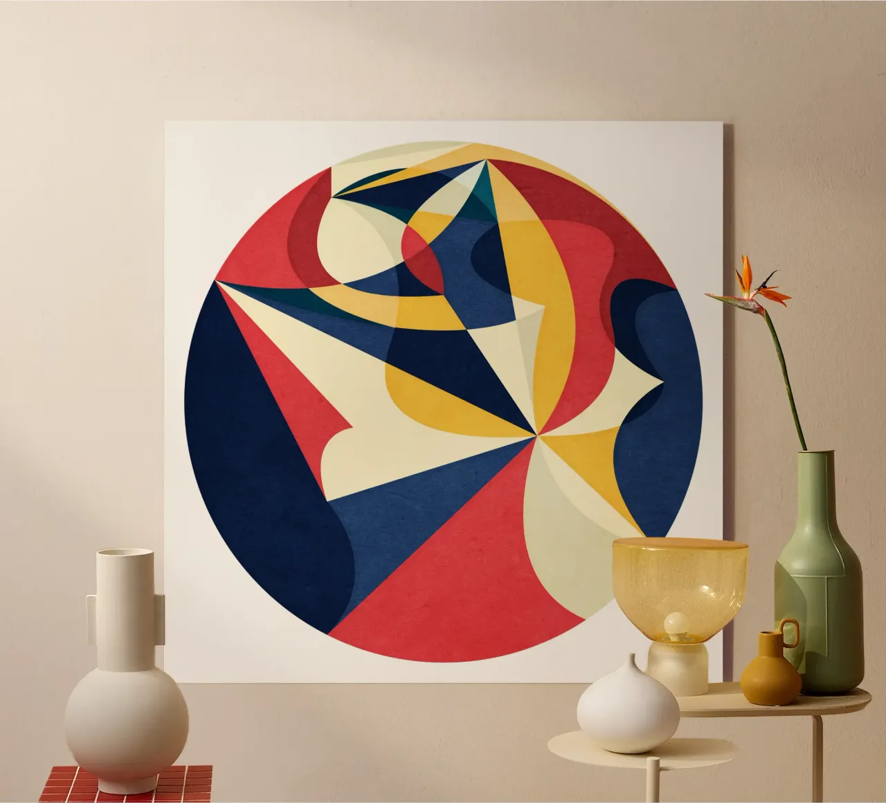 Red Blue Dance plexiglass da Abstract 888