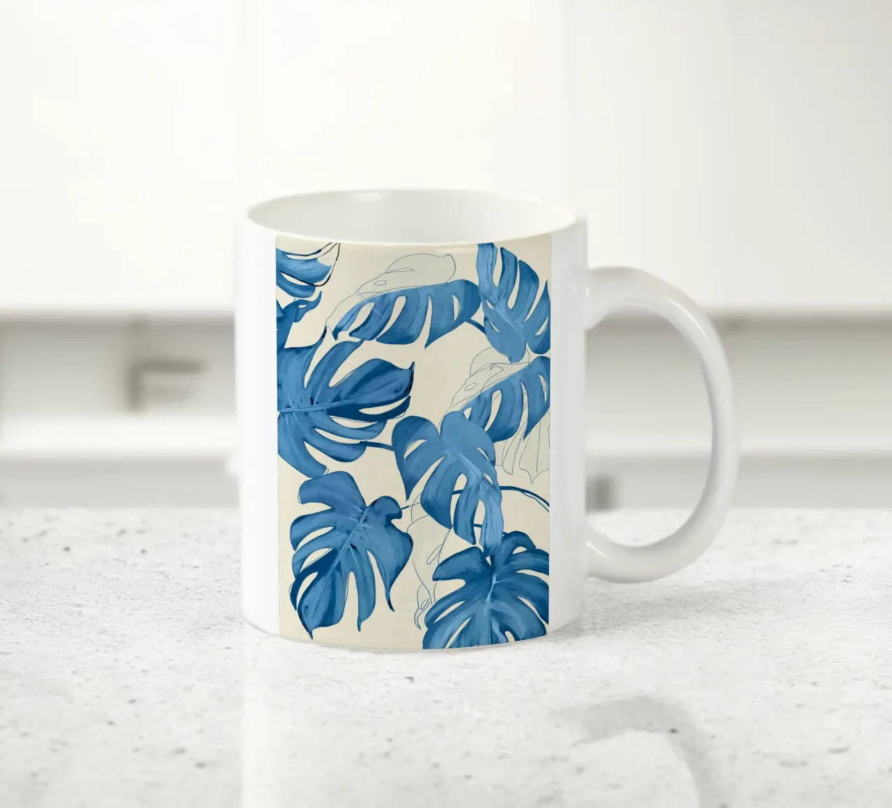 Foglie di Monstera tazza in ceramica da ThingDesign