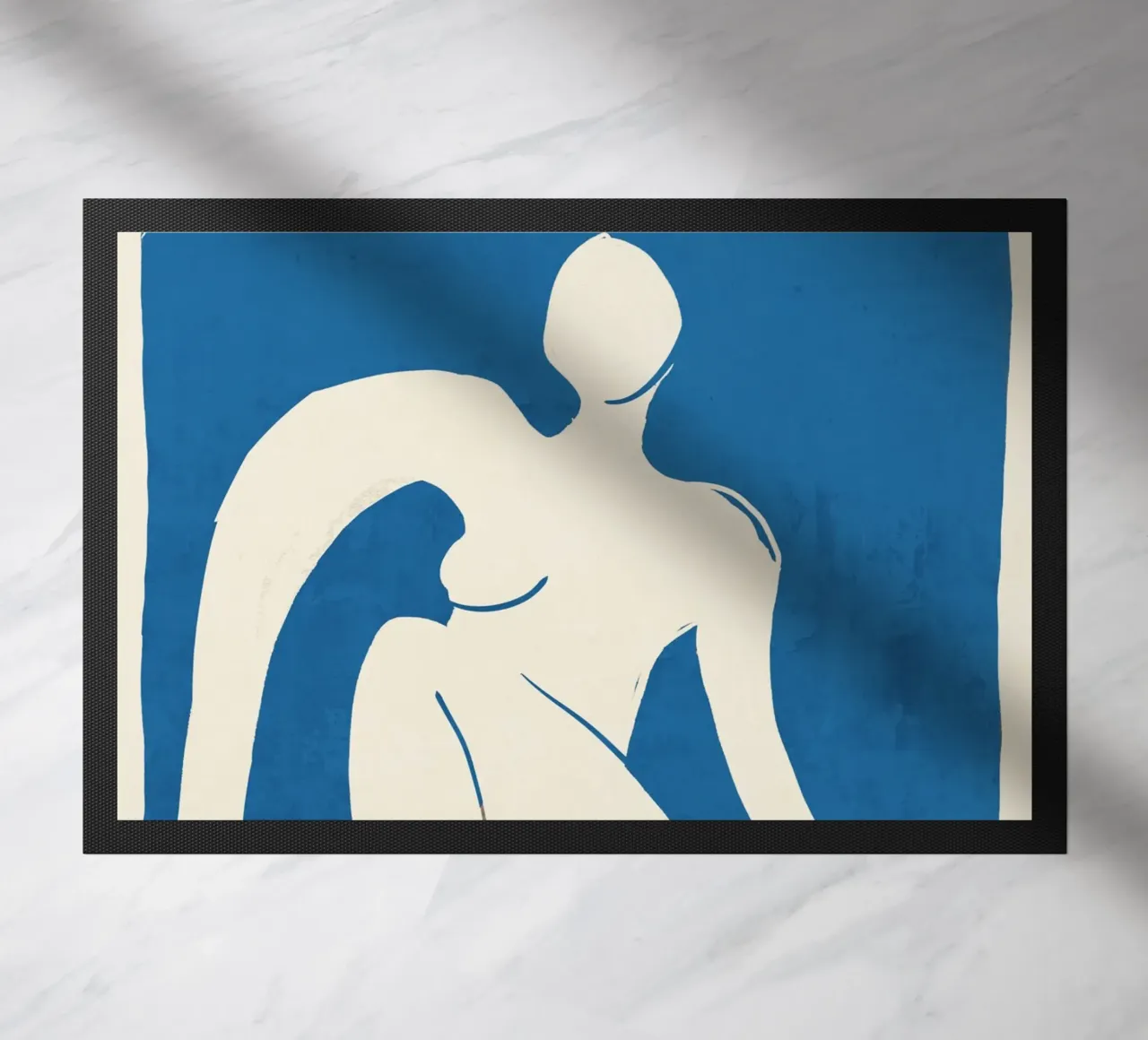 Figura femminile astratta 3 zerbino da ThingDesign