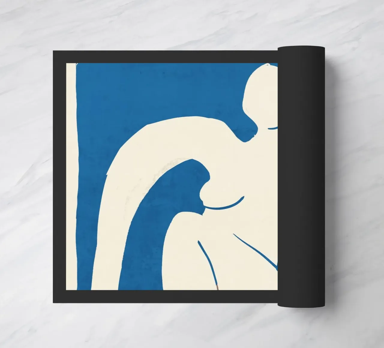 Figura femminile astratta 3 zerbino da ThingDesign