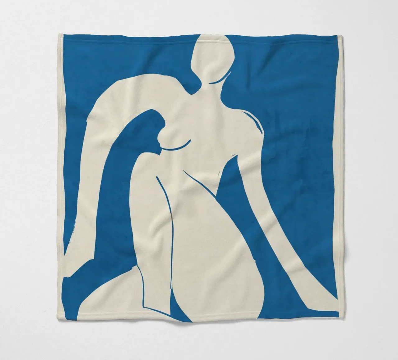 Abstract vrouwelijk figuur 3 fleecedeken van ThingDesign