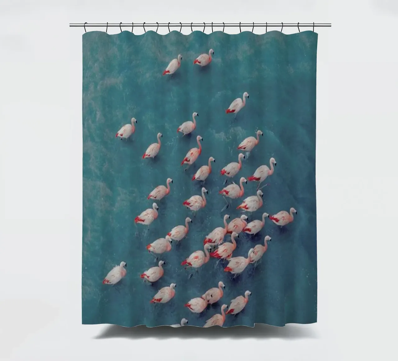 Flamingo Friends @KevinZaouali shower curtain by EyeEm Mobile GmbH