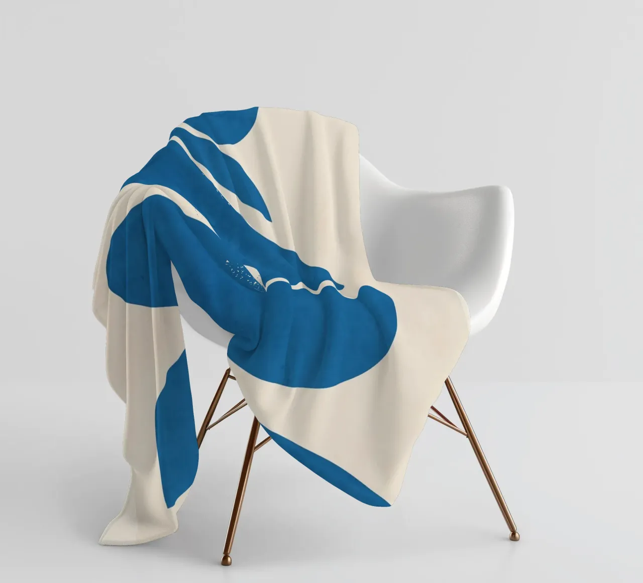 Abstract Minimal Shapes 90 fleece blanket by ThingDesign