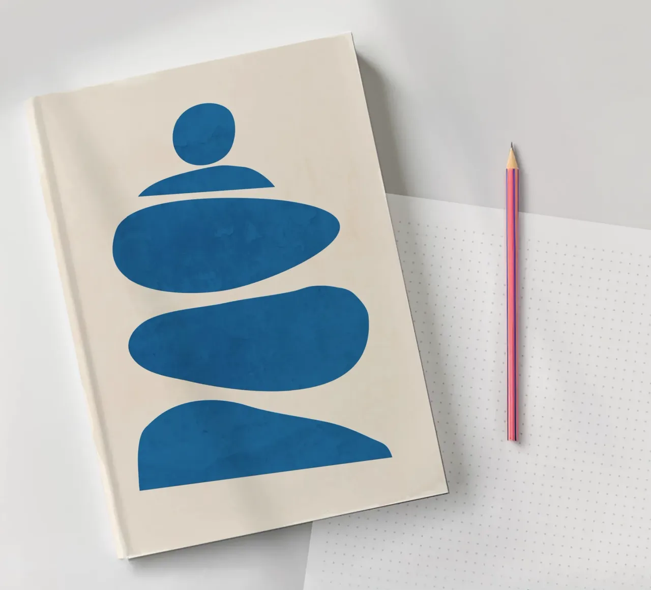 Abstract Minimal Shapes 90 notebook by ThingDesign