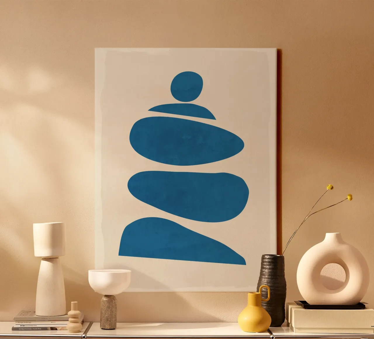 Abstract Minimal Shapes 90 canvas by ThingDesign