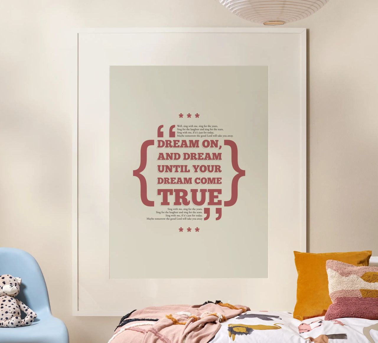 Dream On Poster von Rahma Projekt