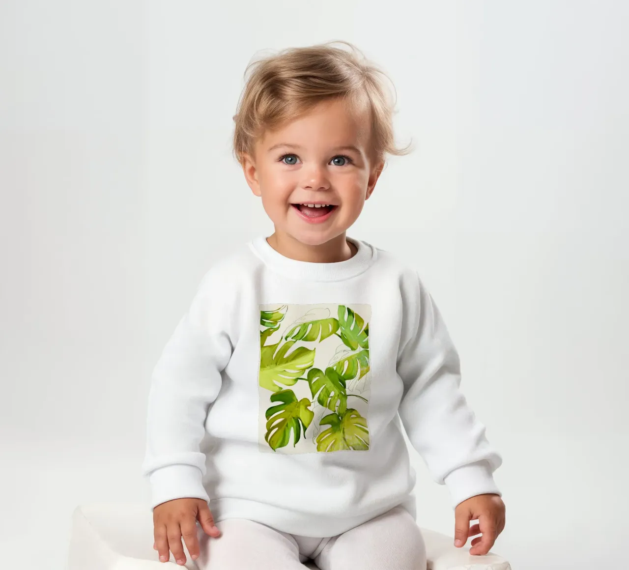 Monstera Foglie 2 felpa neonato da ThingDesign