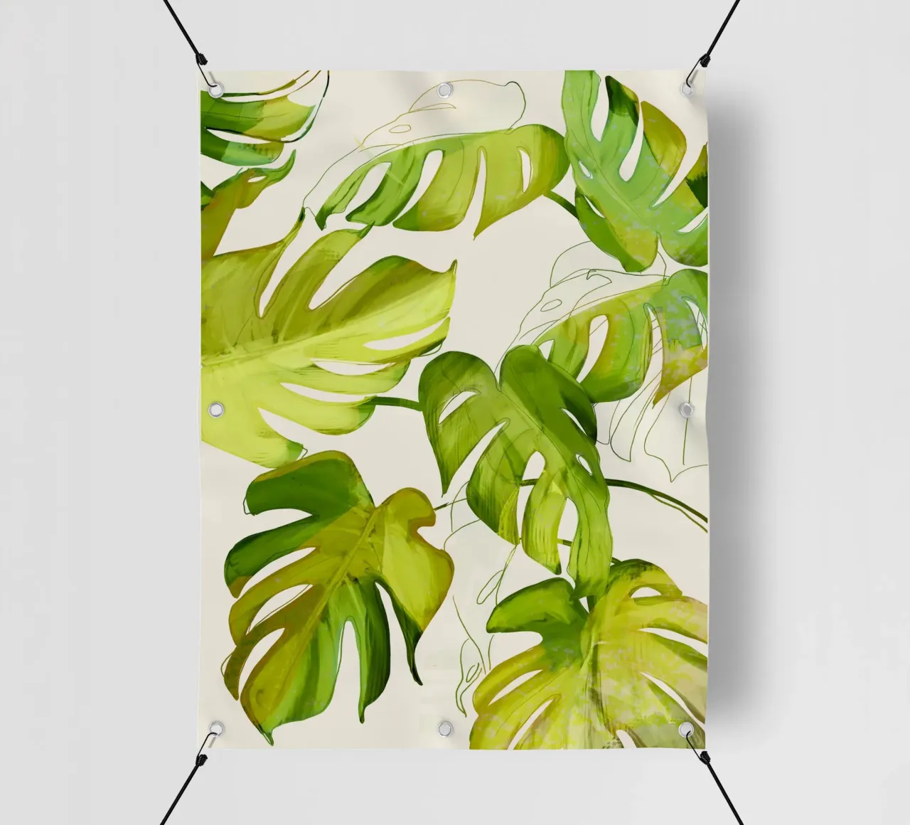 Monstera Foglie 2 telo in pvc da ThingDesign