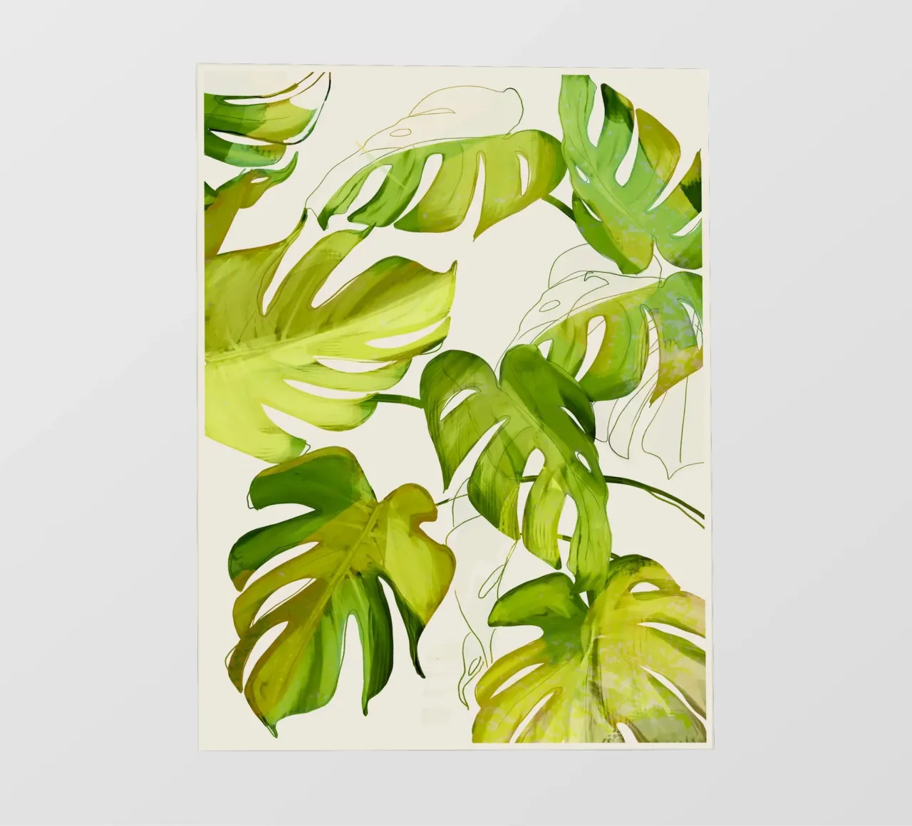 Monstera Foglie 2 telo in pvc da ThingDesign