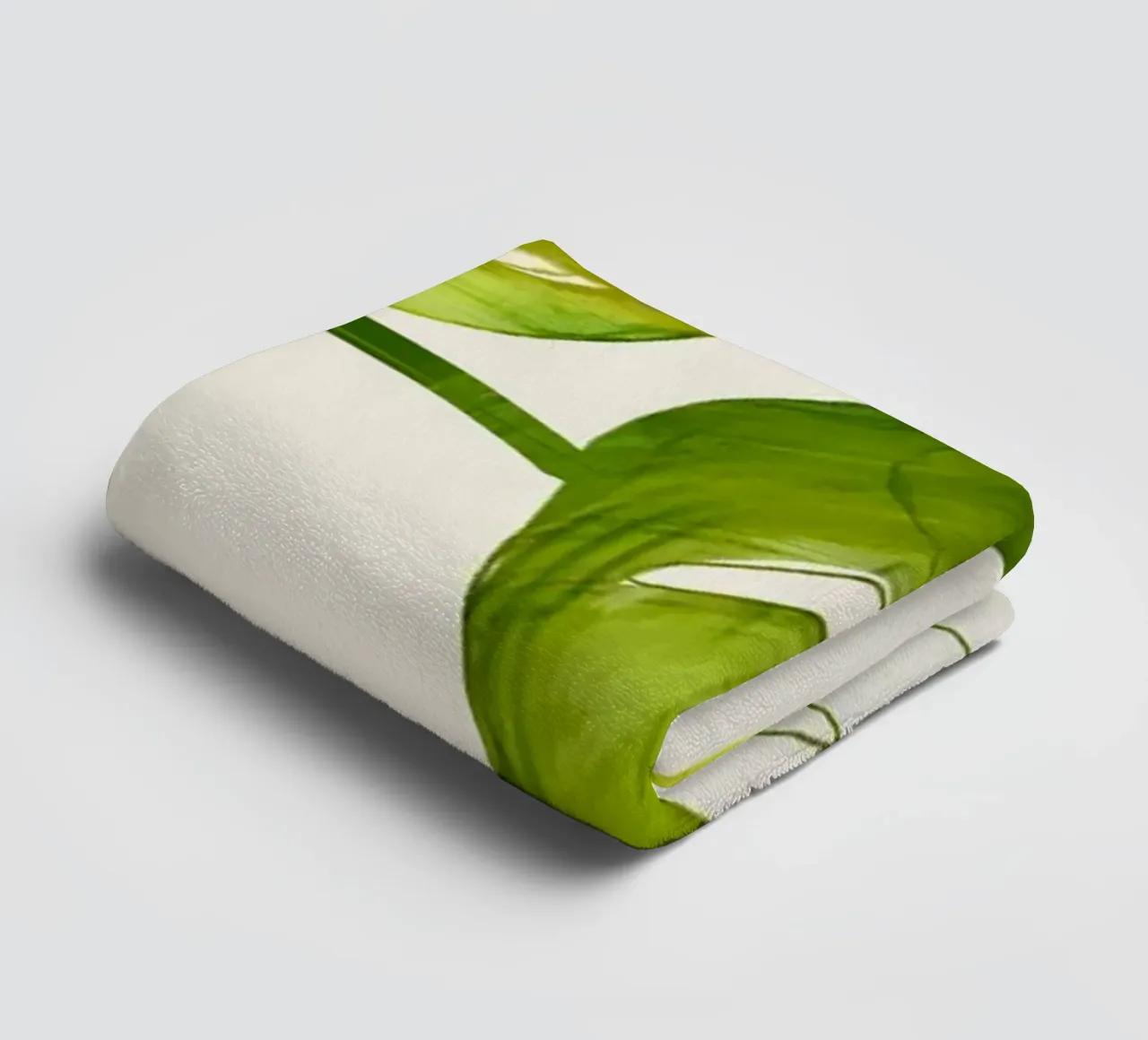 Monstera Leaves 2 towel by ThingDesign