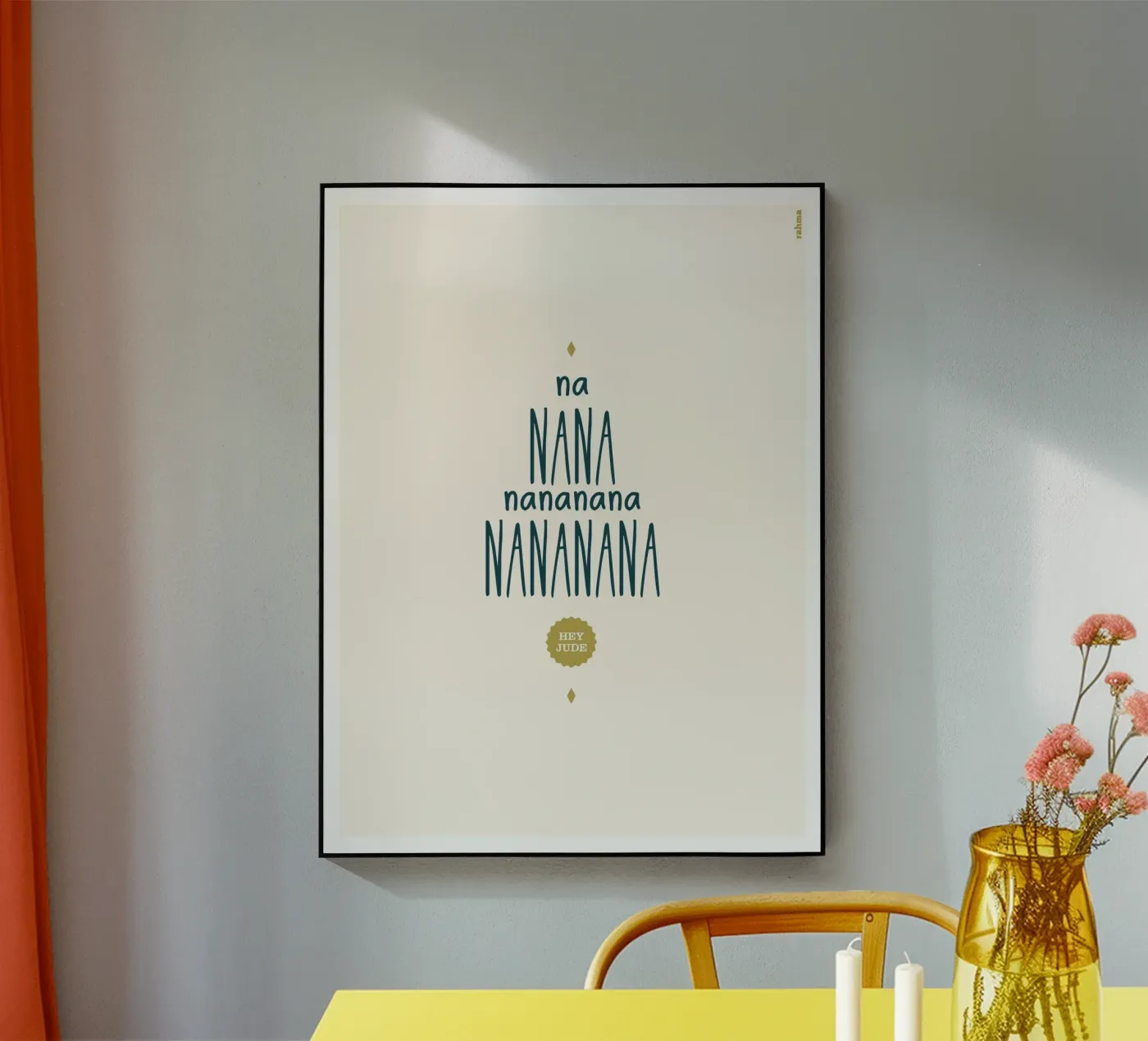 Hey Jude plexiglass da Rahma Projekt