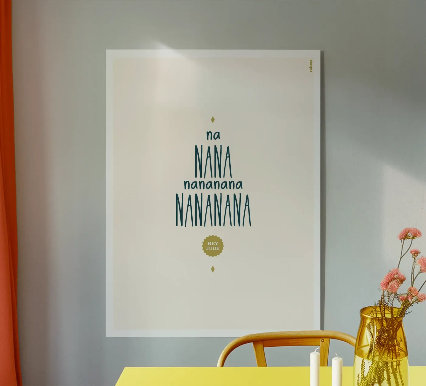 Hey Jude plexiglass da Rahma Projekt