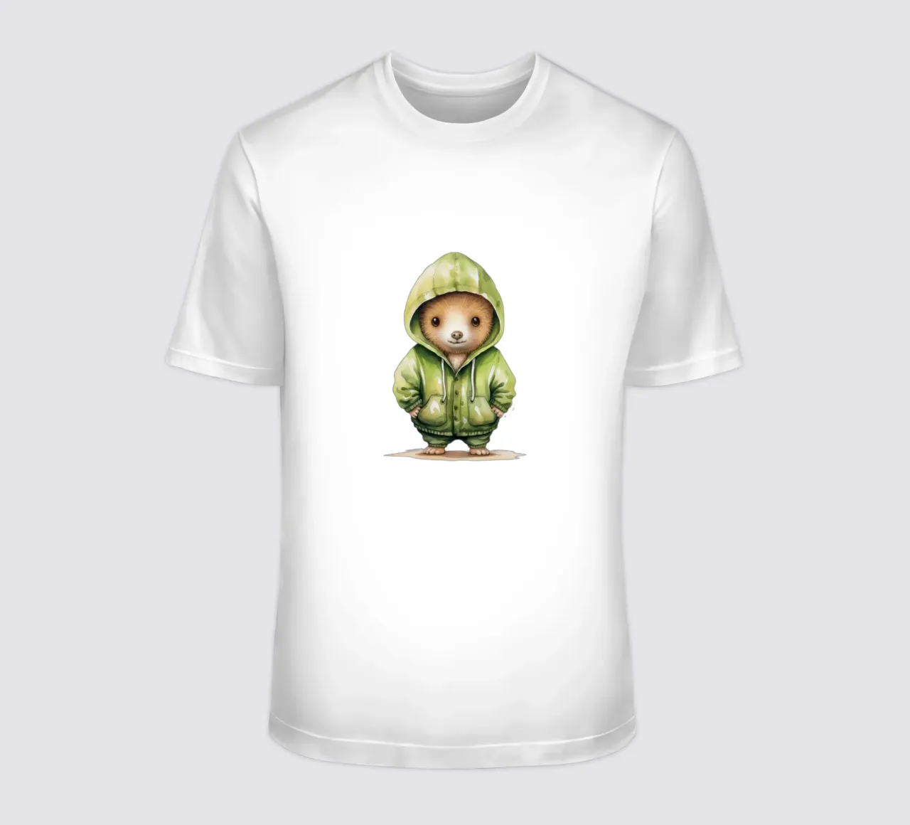 Acquerello Cartoon Kiwi in felpa con cappuccio t-shirt da Animal Portraits