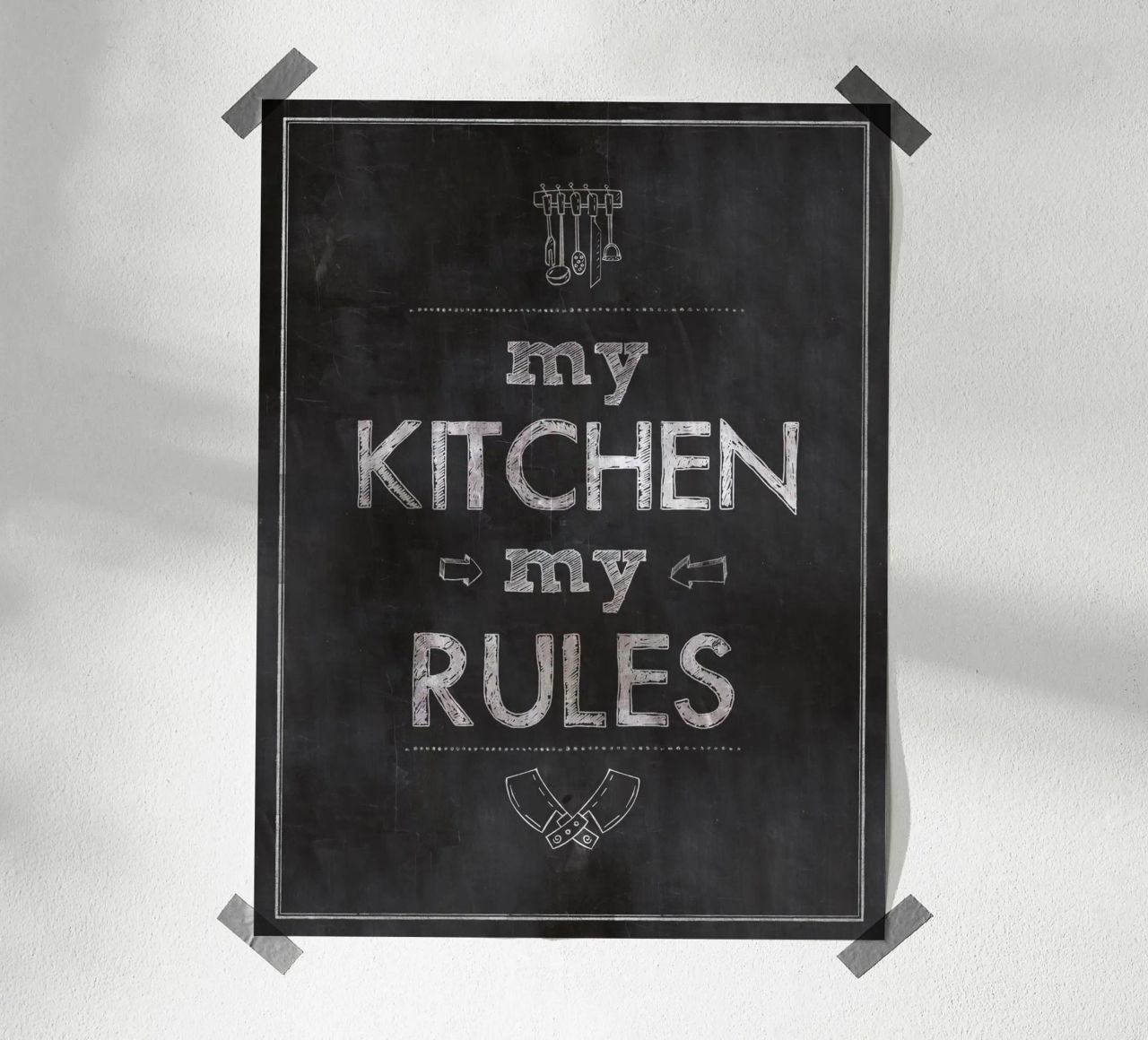 My kitchen, my rules Poster von Rahma Projekt