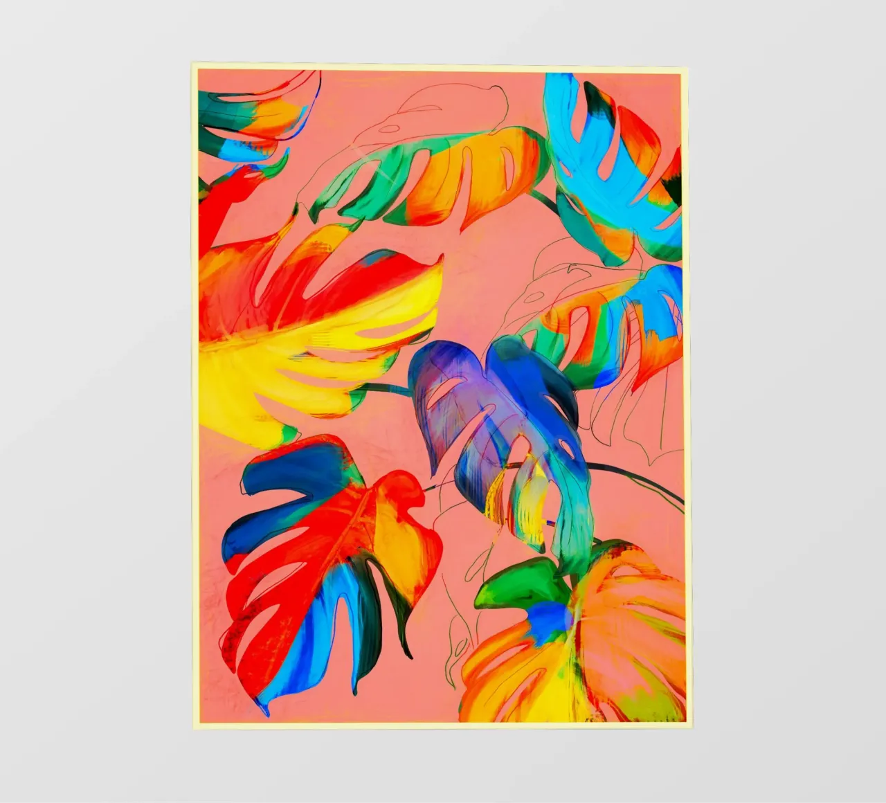 Foglie di Monstera pellicola backlit da ThingDesign