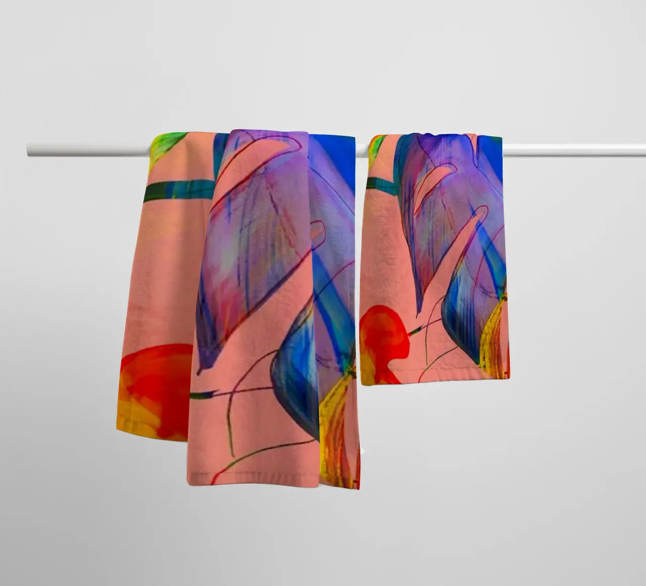 Foglie di Monstera asciugamano da bagno da ThingDesign