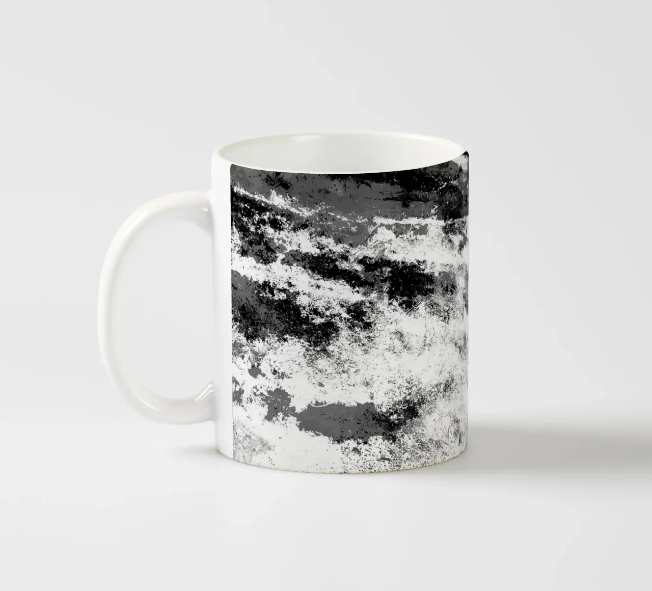 Perseveranza in bianco e nero tazza in ceramica da SilverPegasus