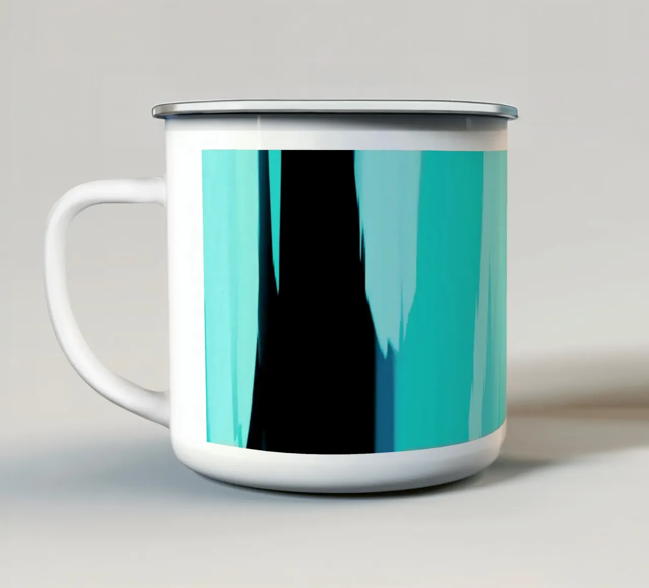Determinazione morbida Acquamarina tazza in smalto da SilverPegasus