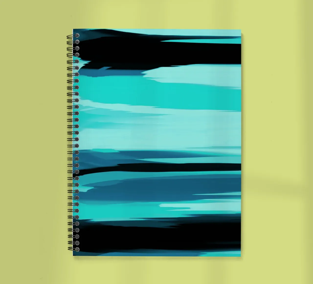 Soft Determination Aquamarine spiral notebook by SilverPegasus