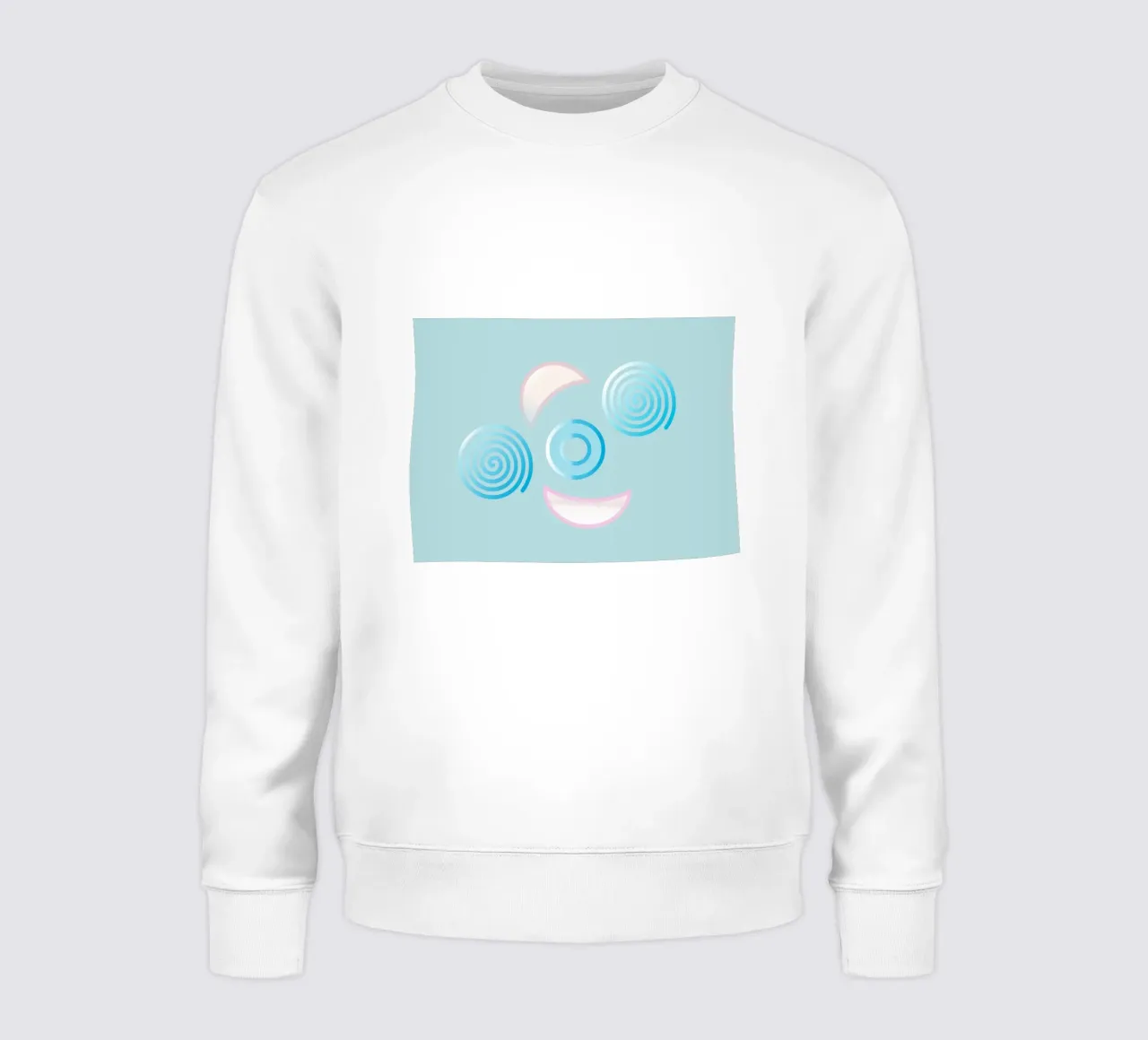 Forme geometriche astratte blu e rosa felpa da Something for you