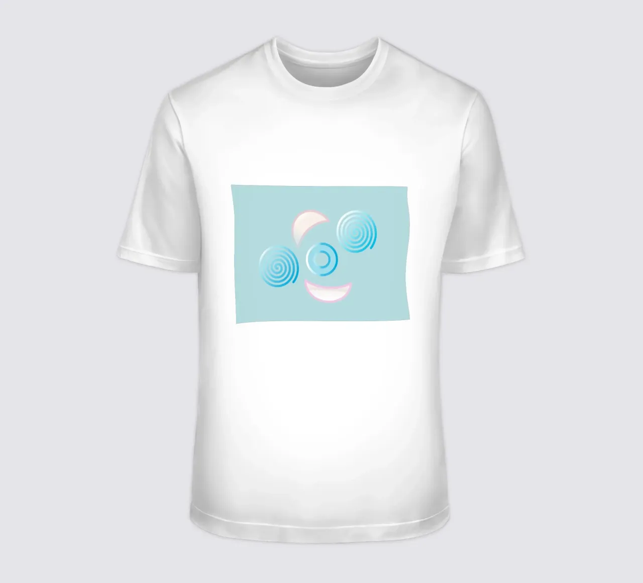Forme geometriche astratte blu e rosa t-shirt da Something for you