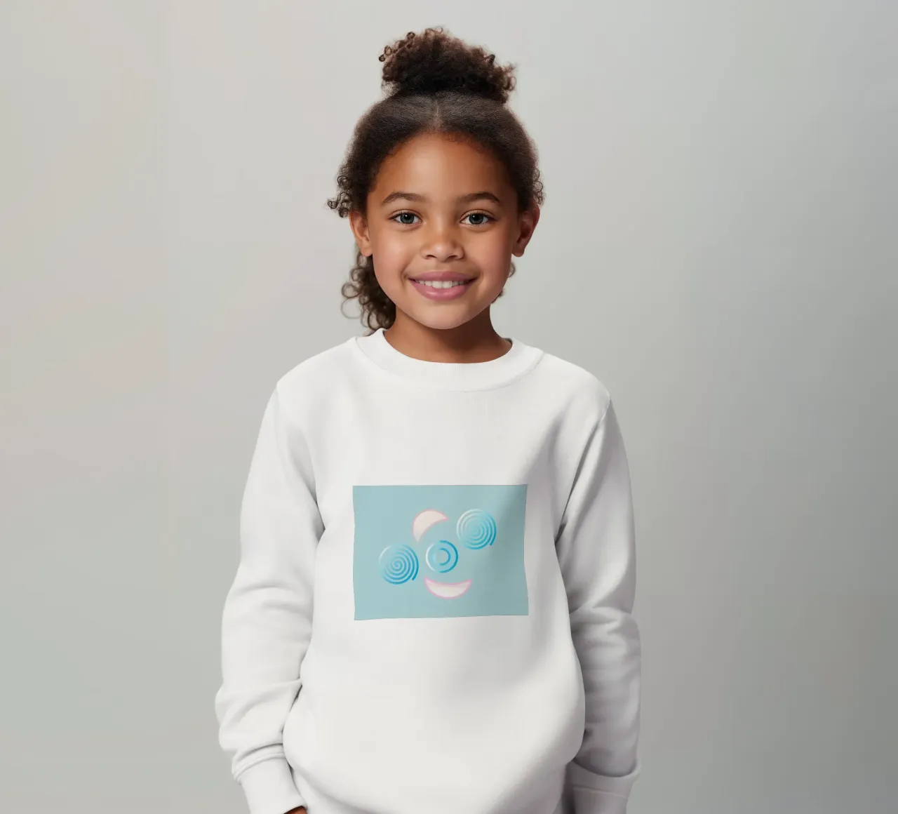 Forme geometriche astratte blu e rosa felpa bambino da Something for you