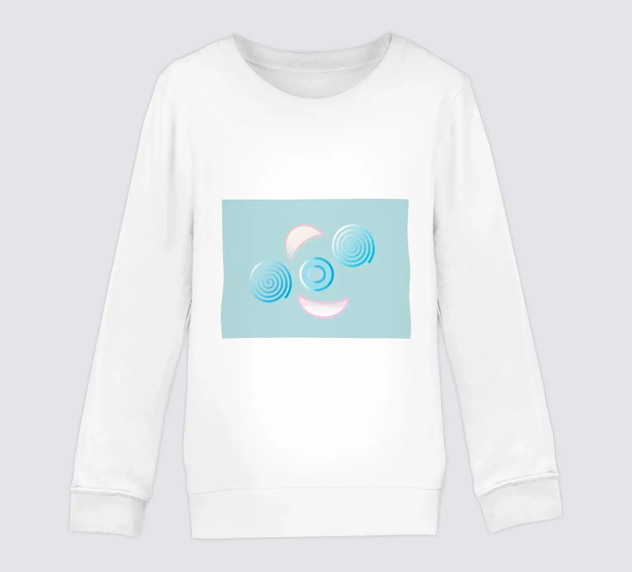 Forme geometriche astratte blu e rosa felpa bambino da Something for you
