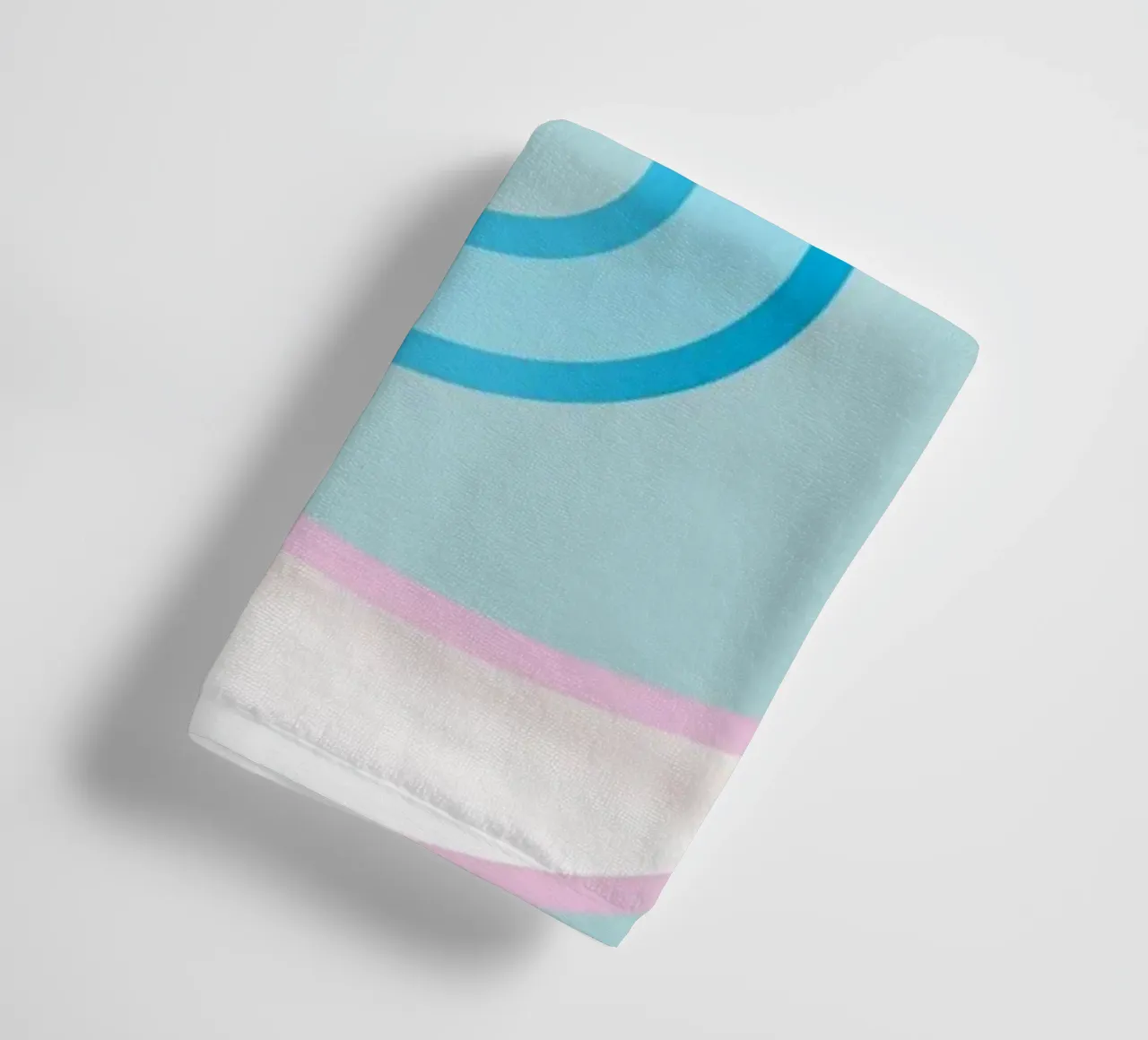 Forme geometriche astratte blu e rosa asciugamano da bagno da Something for you