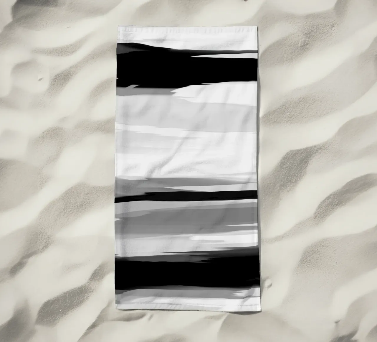 Determinazione morbida Bianco e nero telo mare da SilverPegasus
