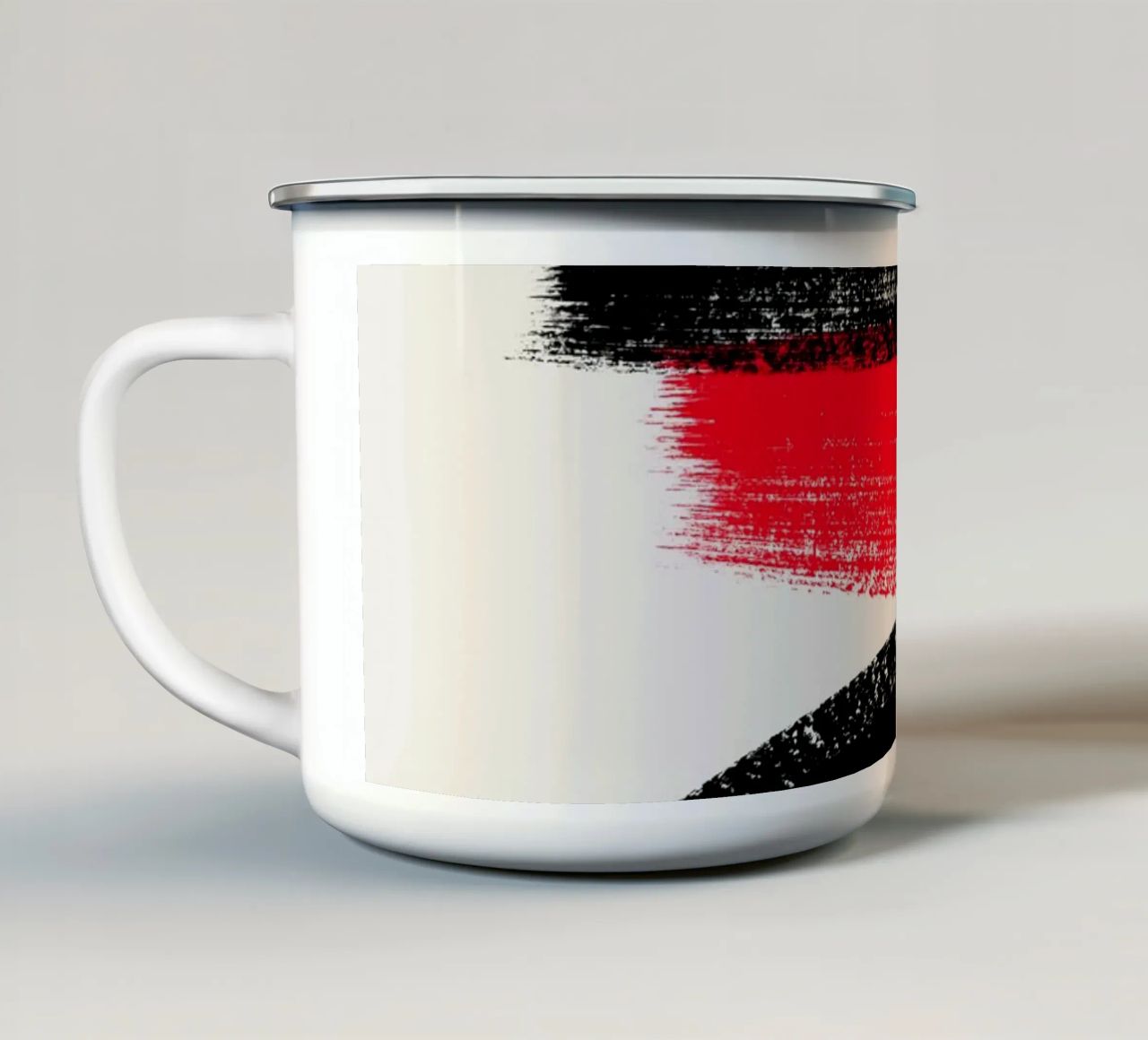 Libertà II tazza in smalto da Rose Beck Art