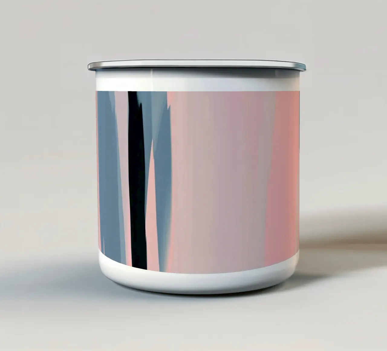 Soft Determination Peach enamel mug by SilverPegasus